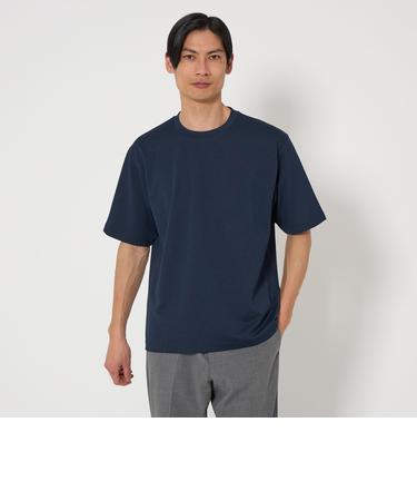 A+ バーズアイ クルーネック カットソー