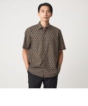 ジオメトリック リラックス レギュラーカラー シャツ