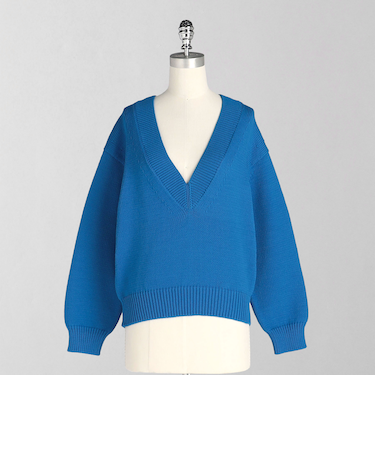 ＜LOEFF＞リリヤン Vネック ニット プルオーバー