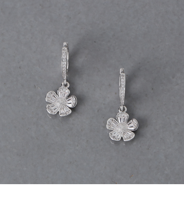フラワービジュー フープピアス