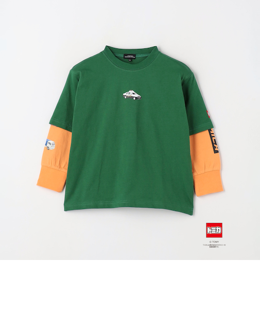 【別注】＜TOMICA＞レイヤード ロングスリーブ Tシャツ / キッズ  100cm-120cm