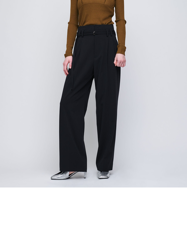 ＜AEWEN MATOPH＞ハイウエスト ベルトパンツ