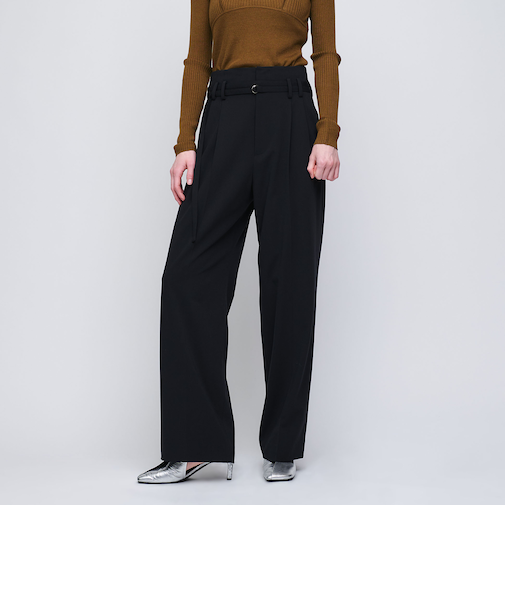 ＜AEWEN MATOPH＞ハイウエスト ベルトパンツ