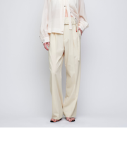 ＜AEWEN MATOPH＞ハイウエスト ベルトパンツ