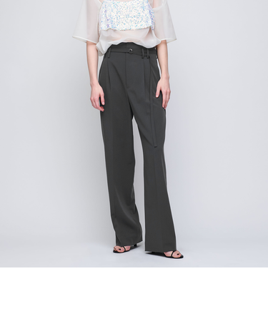 ＜AEWEN MATOPH＞ハイウエスト ベルトパンツ