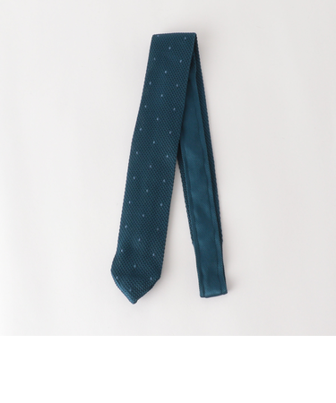 GLR ポリエステル ウォッシャブル ニット ドット ネクタイ ニットタイ