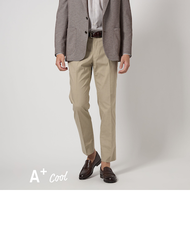 A+ COOL TCシャーク アジャスター スラックス -ストレッチ・接触冷感・クリースキープ-