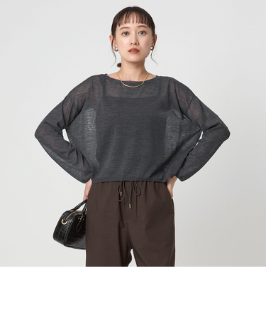 シアー ニット プルオーバー