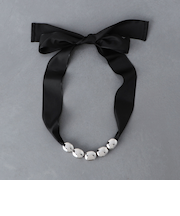 ビーン&タフタリボン チョーカー/ネックレス