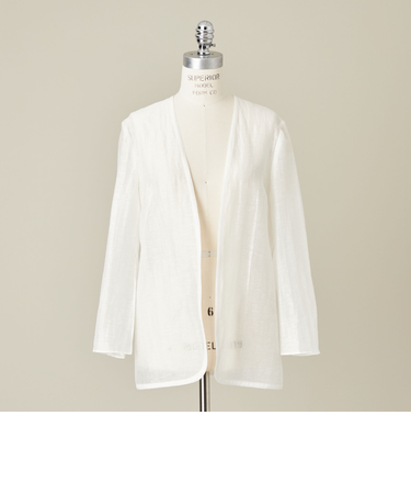 ＜conte＞シアー  ノーカラージャケット