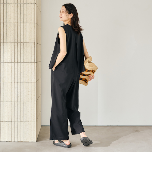 ［size SHORT/TALLあり］ドライクロス レイヤード オールインワン