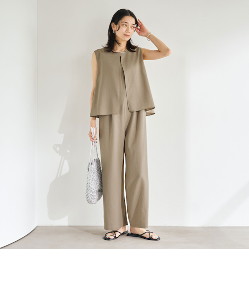 ［size SHORT/TALLあり］ドライクロス レイヤード オールインワン