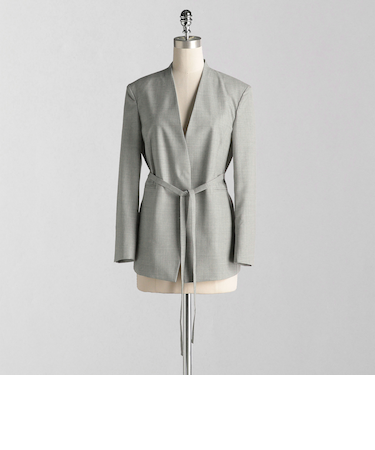 ノーカラー ジャケット