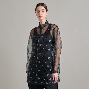 ＜LOEFF＞ブルーベリー エンブロイダリー シャツ