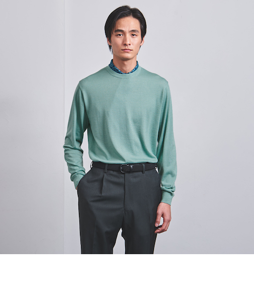 ウールシルク ハイゲージ ニット