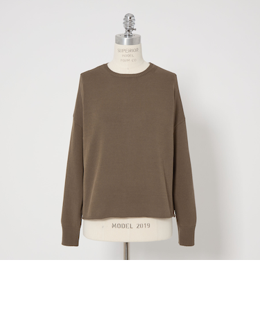 ＜conte＞NVL コットン クルーネックニット