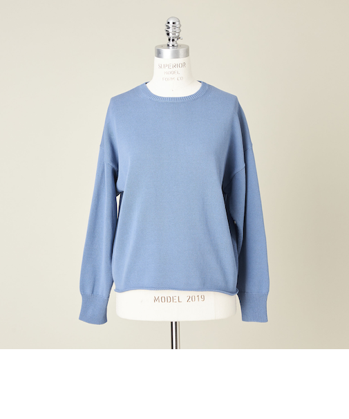 ＜conte＞NVL コットン クルーネックニット