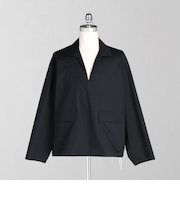 ＜LOEFF＞コットン ツイル スキッパー シャツ UNISEX