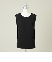 ＜conte＞クルーネック  ノースリーブTシャツ