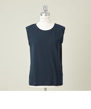 ＜conte＞クルーネック  ノースリーブTシャツ