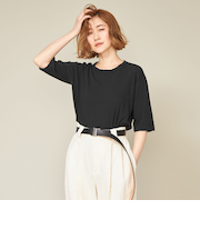 ＜conte＞クルーネック Tシャツ