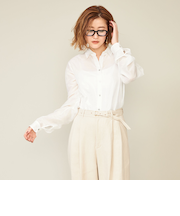 ＜conte＞コットンシルク レギュラーカラーシャツ