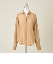 ＜conte＞コットンシルク レギュラーカラーシャツ