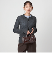 シアー ニット プルオーバー カーディガン