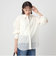 シアー レース シャツ