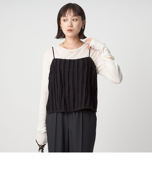 ジャガード ガーゼ キャミソール