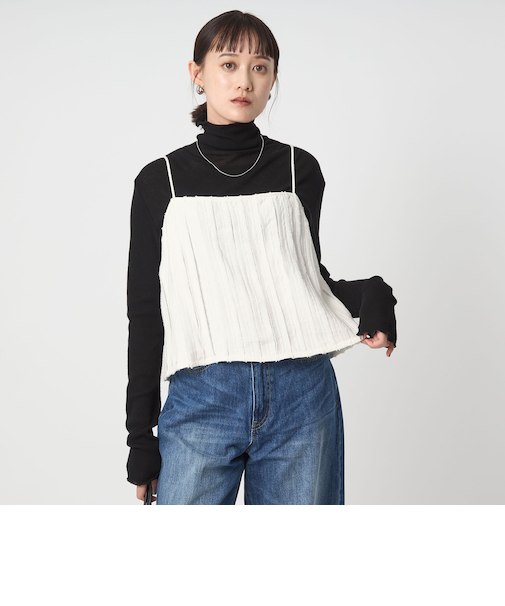 ジャガード ガーゼ キャミソール