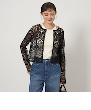 クロシェ カーディガン -ウォッシャブル-