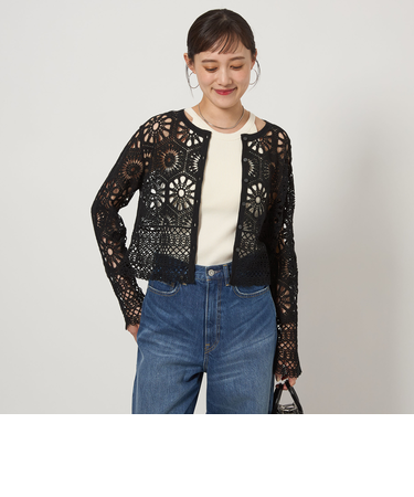 クロシェ カーディガン -ウォッシャブル-