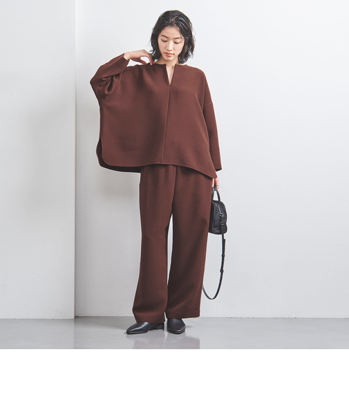 COMFY スリットノーカラー プルオーバー -吸水速乾 UVカット ウォッシャブル-