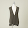 ＜conte＞シルク ディープVネック ベスト
