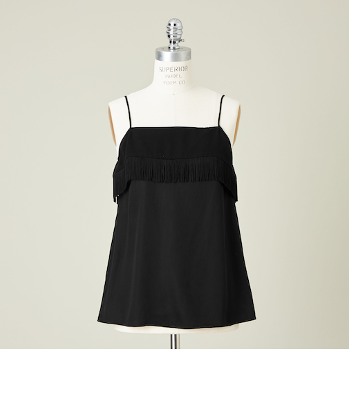 ＜conte＞フリンジ キャミソールブラウス