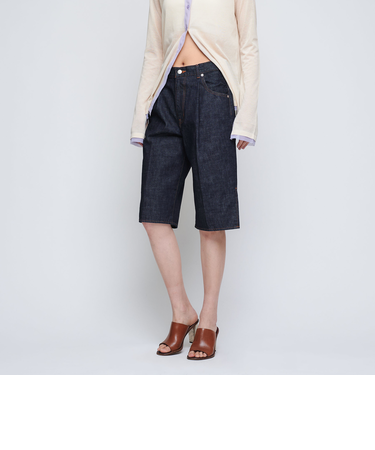 ＜AEWEN MATOPH＞デニム スリット ハーフパンツ