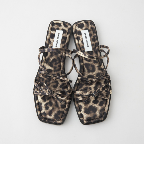 ＜EMMEL REFINES＞EM リボンフラット サンダル