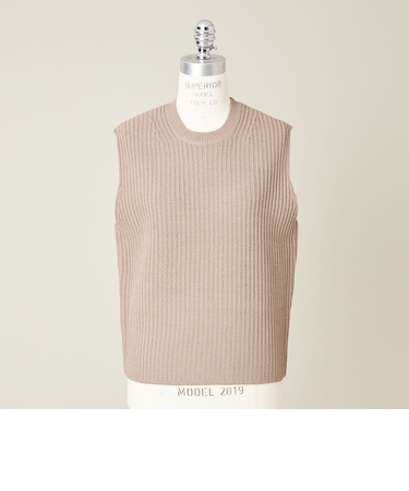 ＜conte＞アゼ ノースリーブニット