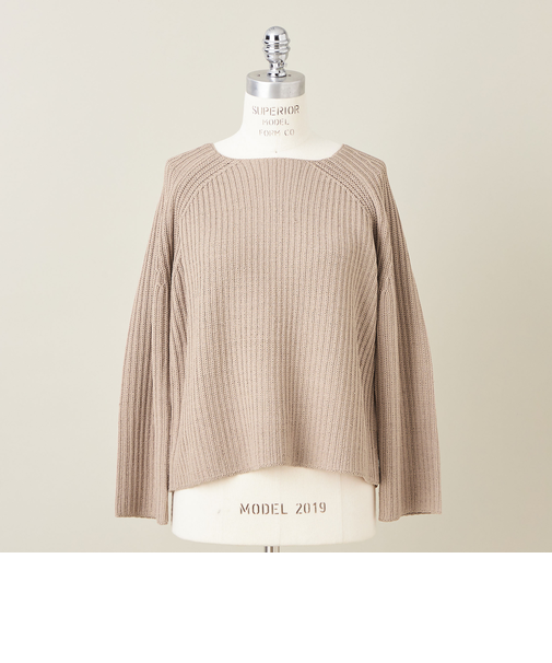 ＜conte＞アゼ スクエアネックニット