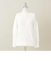 ＜conte＞テープヤーン ボートネックニット