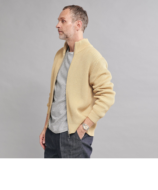 ＜SOVEREIGN＞ローゲージ アゼ ドライバーズニット