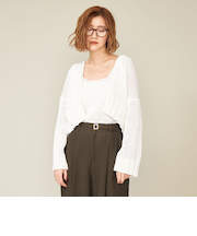 ＜conte＞テープヤーン  カーディガン