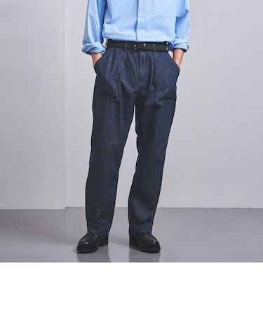 ジンバブエコットン ライトオンスデニム ファティーグパンツ