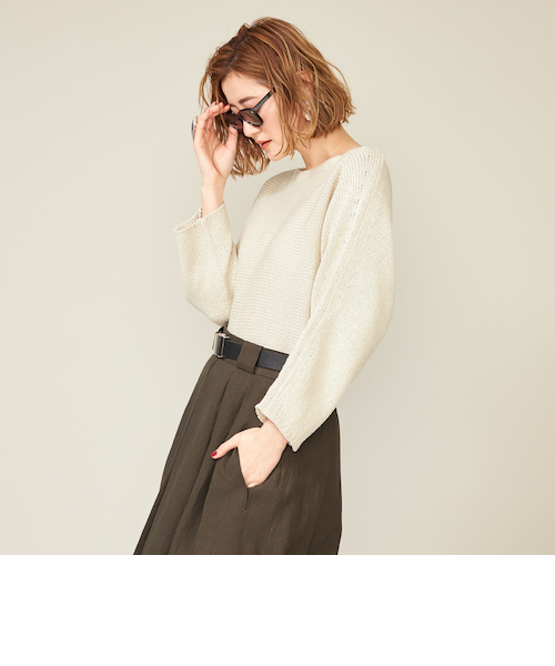 conte＞シルク ボートネックニット｜ユナイテッドアローズ