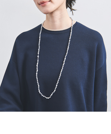 ビーズ ロングネックレス