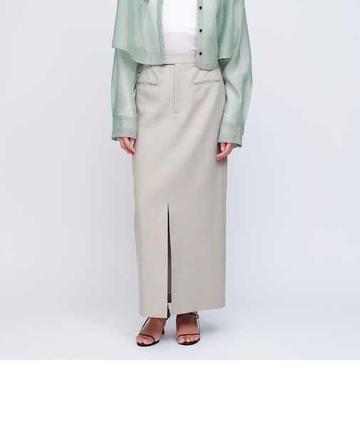 ＜AEWEN MATOPH＞シルク シャンブレー スカート