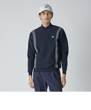 メンズ ライン クルーネック ニット