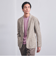 ジャガードストライプ シングル2ボタン テーラードジャケット T-MODEL