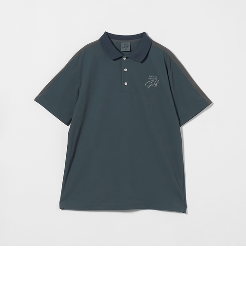 メンズ カノコ ポロシャツ-吸水速乾 UV 横ストレッチ-